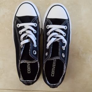 Converse All Star Black and White Womens Shoes  5